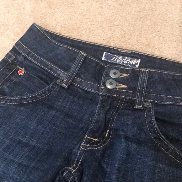 Hudson jeans size 24 dark wash flap pockets - Picture 3 of 6